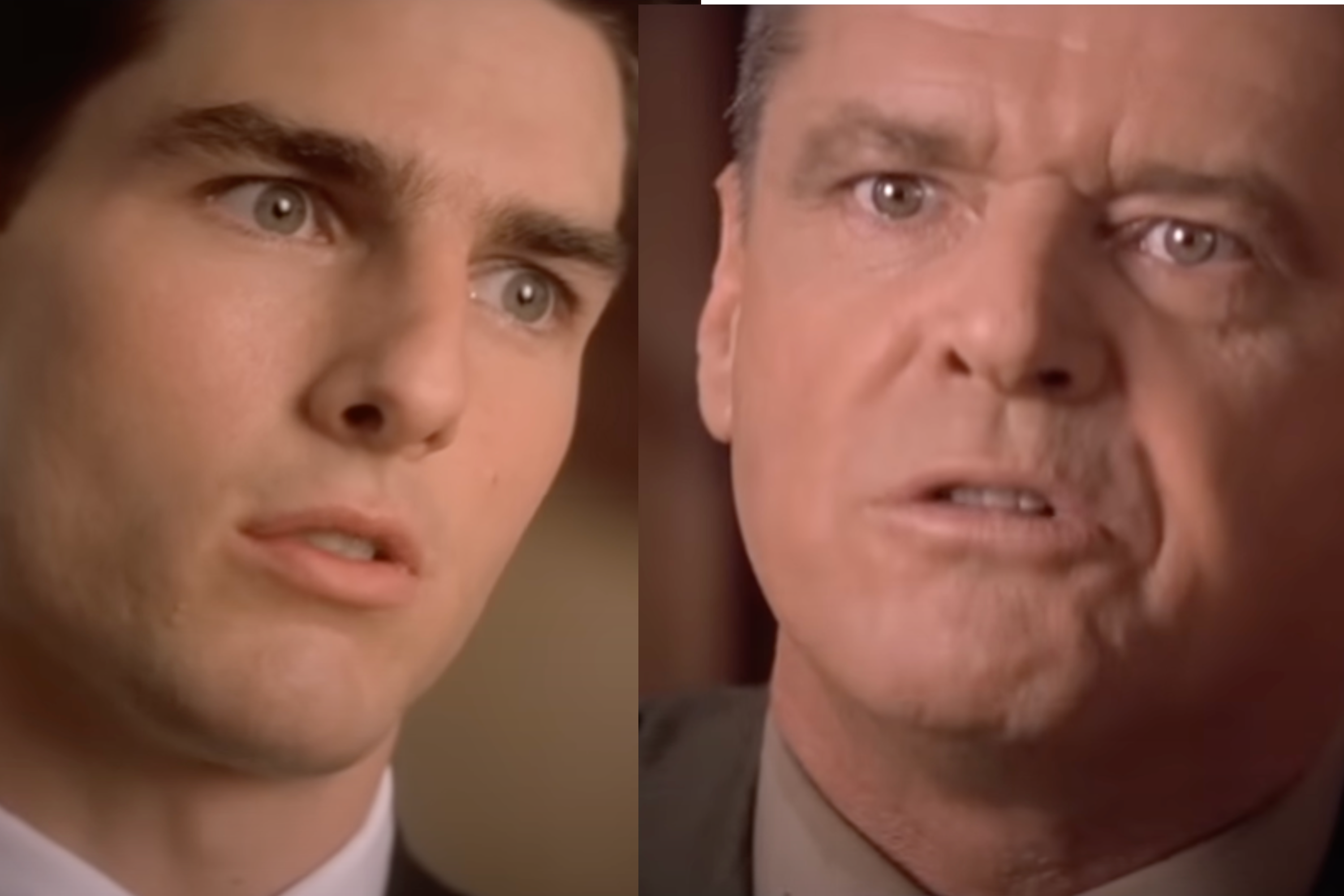 Tom Cruise and Jack Nicholson in ‘A Few Good Men’