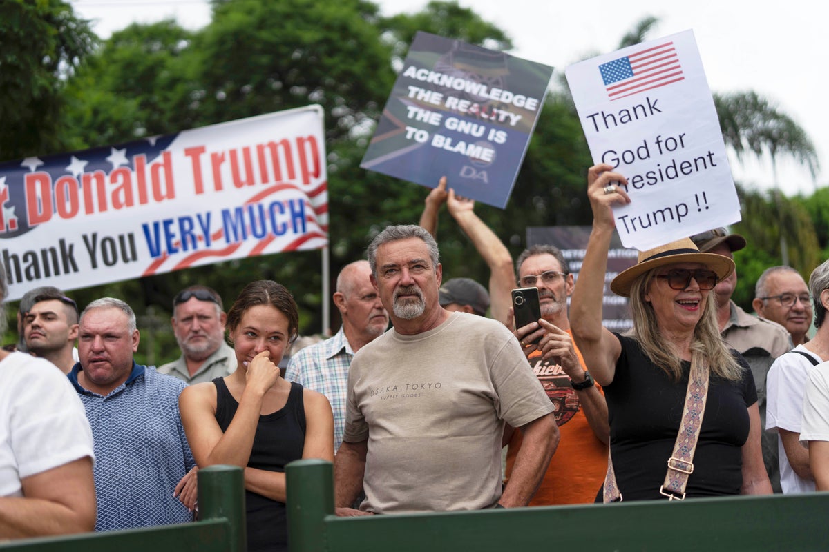 First white South Africans leave for US as Trump refugees