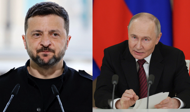 <p>Ukrainian president Volodymyr Zelensky and his Russian counterpart Vladimir Putin are due to meet for peace talks in Istanbul</p>