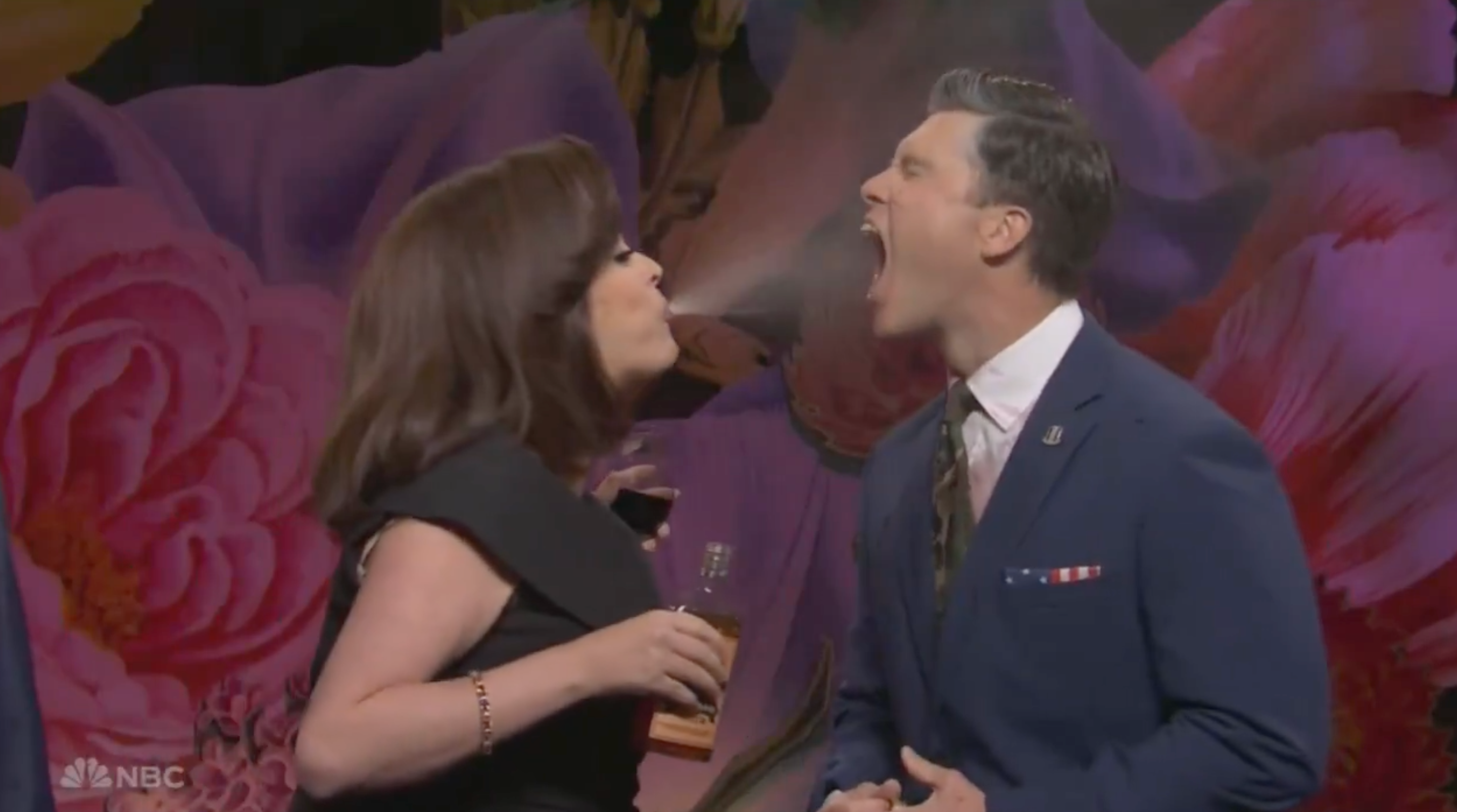 Cecily Strong and Colin Jost on SNL