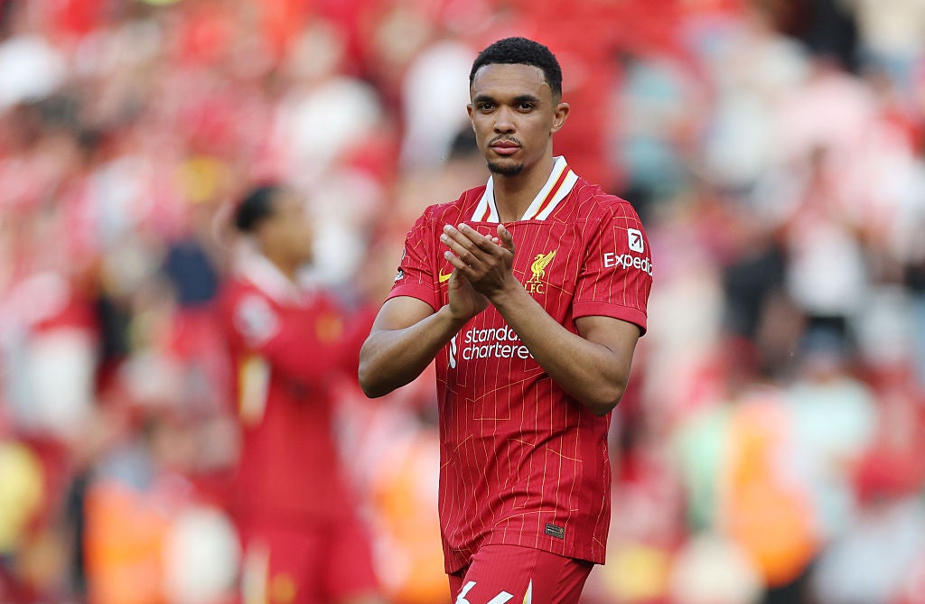 Alexander-Arnold looked to be taken aback by the mixed reception he received at Anfield
