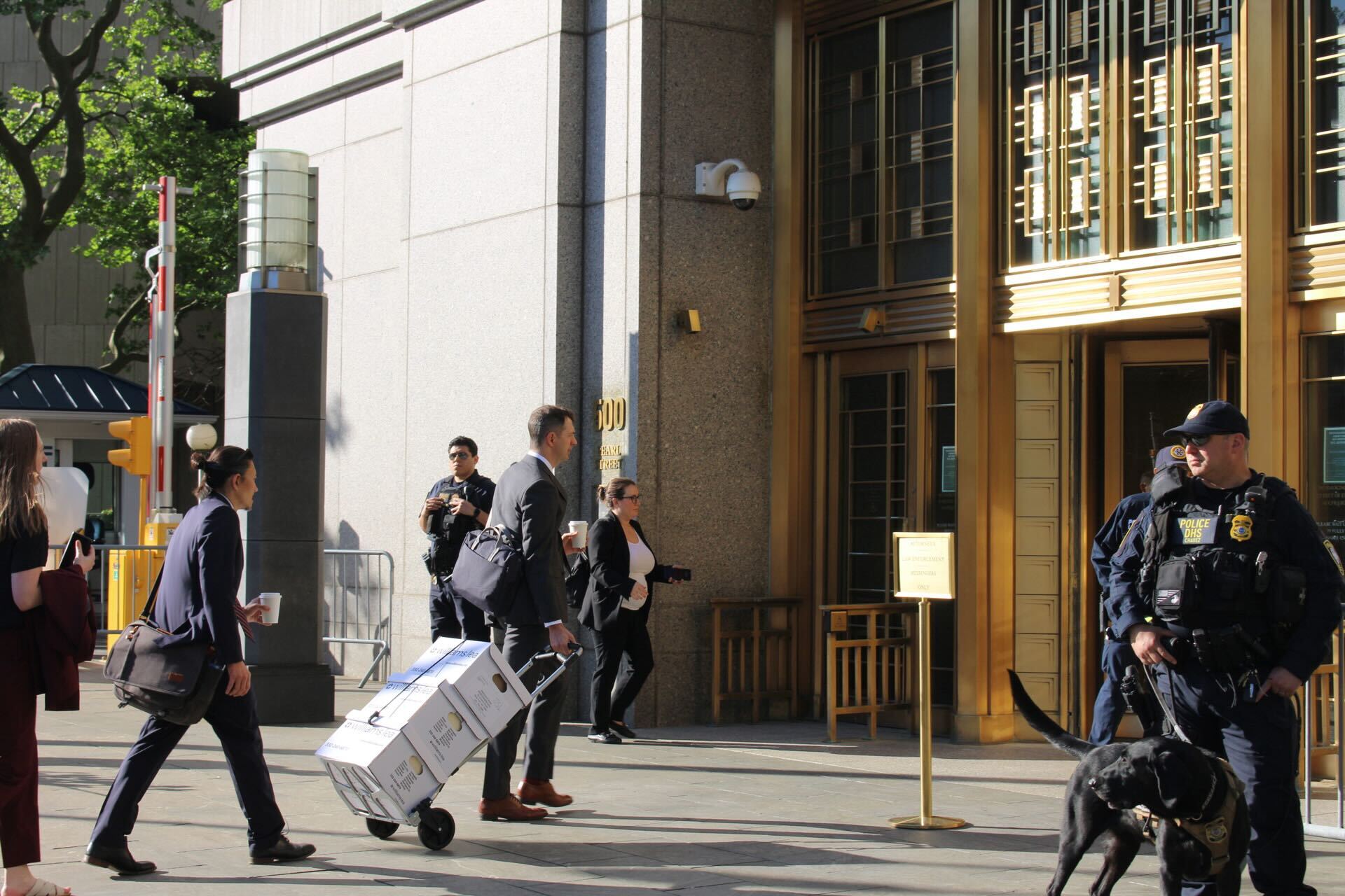 Prosecutors enter counthouse ahead of Diddy trial with boxes