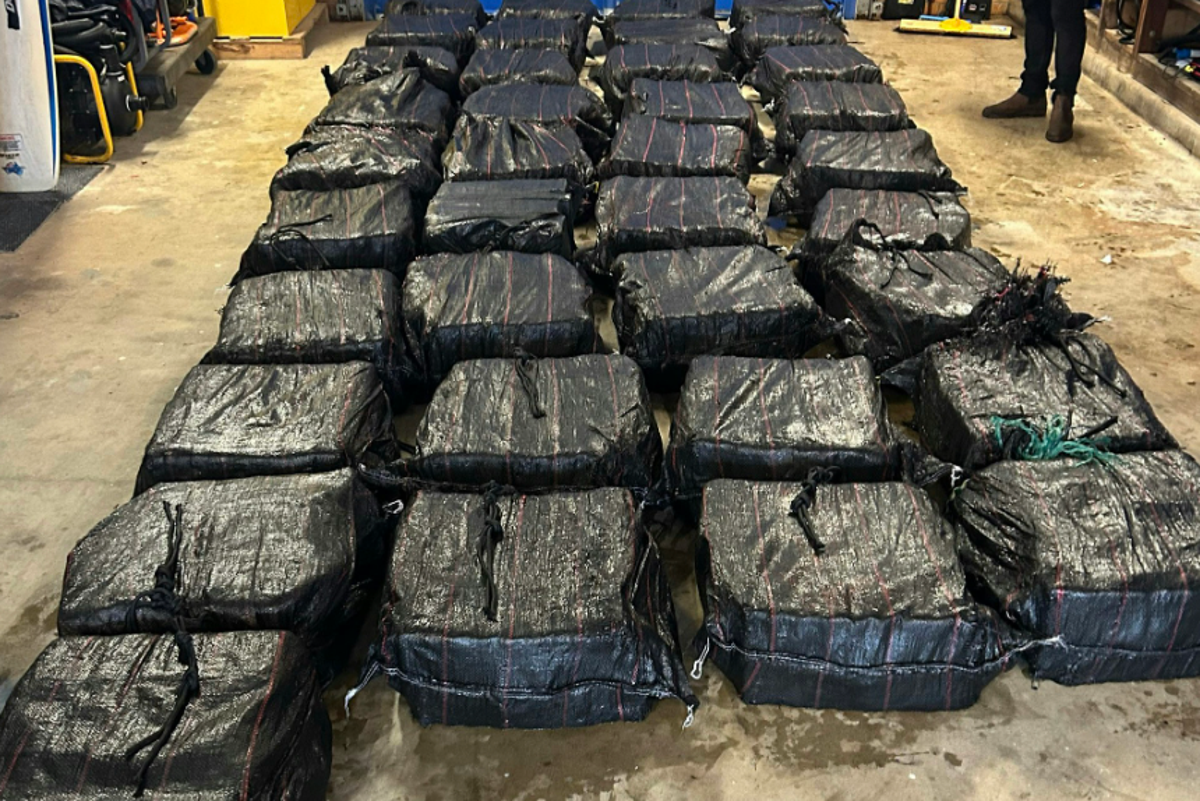 Dramatic moment police storm boat and seize  over £300m-worth of cocaine off Australian coast