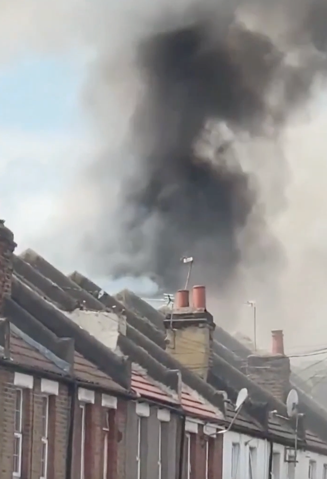 <p>The fire in Hounslow</p>