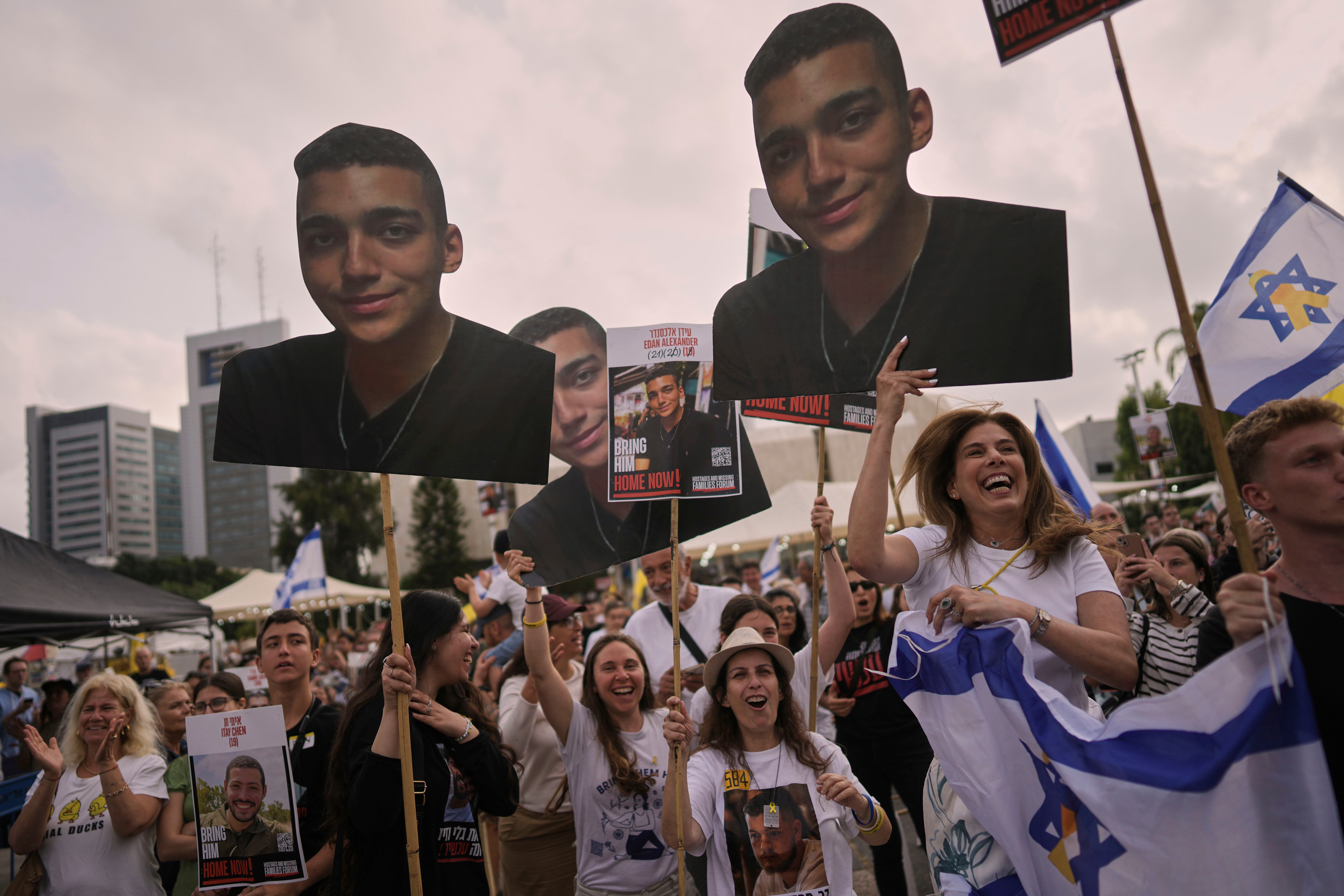Edan Alexander, 21, was handed over to the Red Cross in the Gaza Strip on Monday afternoon