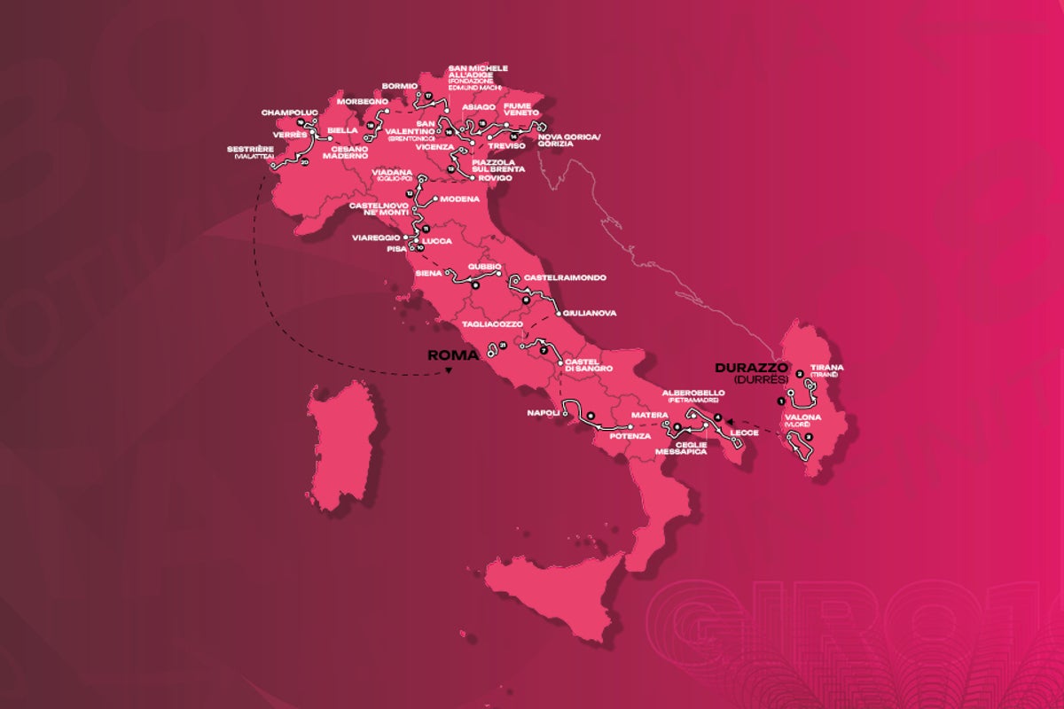 Giro d’Italia 2025 stage-by-stage guide: Route maps and profiles for all 21 days