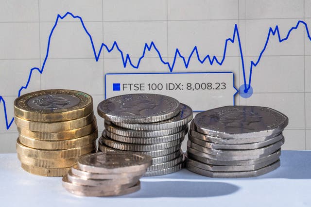 The FTSE 100 was higher at the close of trading on Monday (Danny Lawson/PA)
