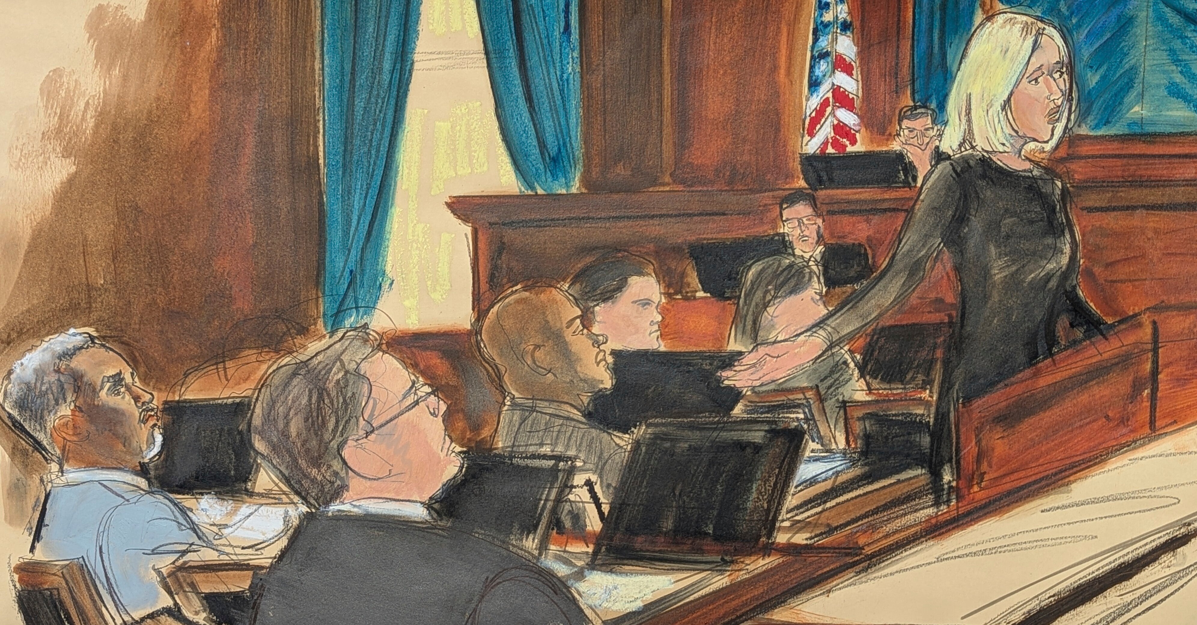 Prosecutor Emily Johnson gave opening statements on behalf of the government.