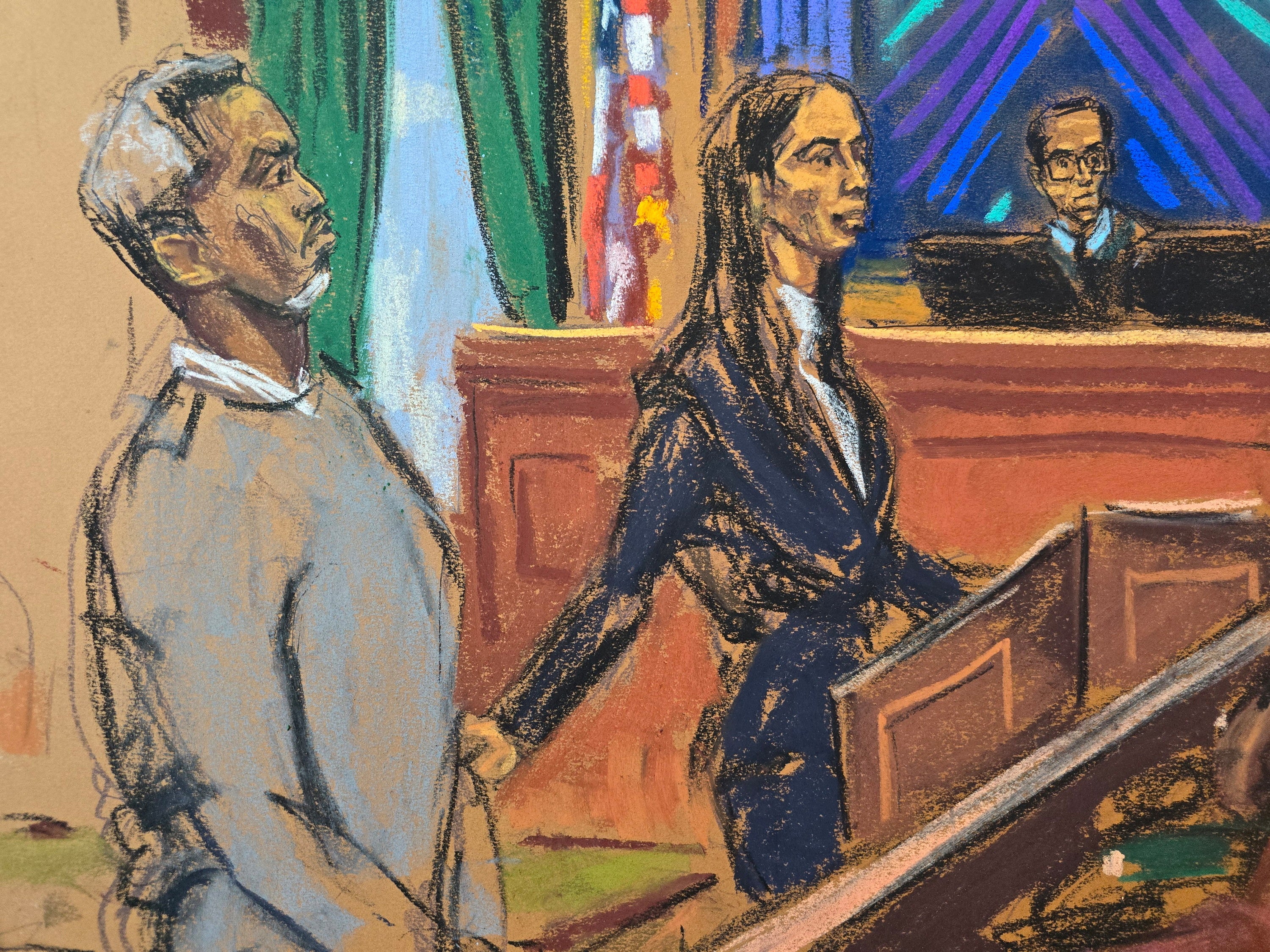 The trial of Sean “Diddy” Combs was underway Monday in Manhattan federal court.