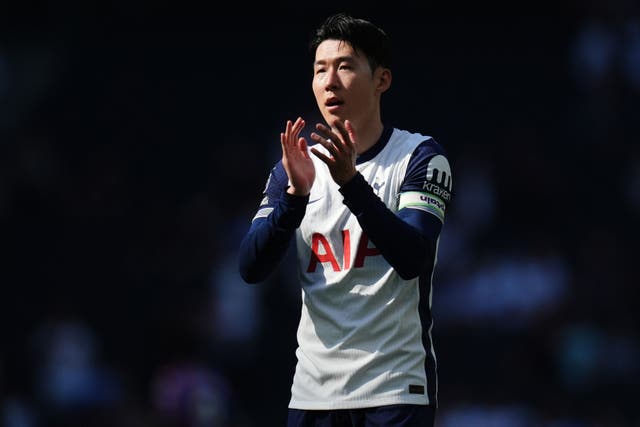 <p>Son Heung Min is hoping to lead Tottenham to a long-awaited trophy</p>