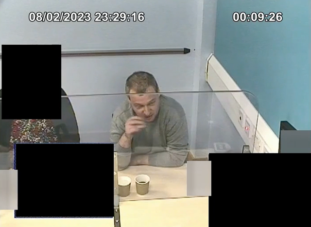 <p>Bulgarian spy ringleader Orlin Roussev is interviewed by police</p>