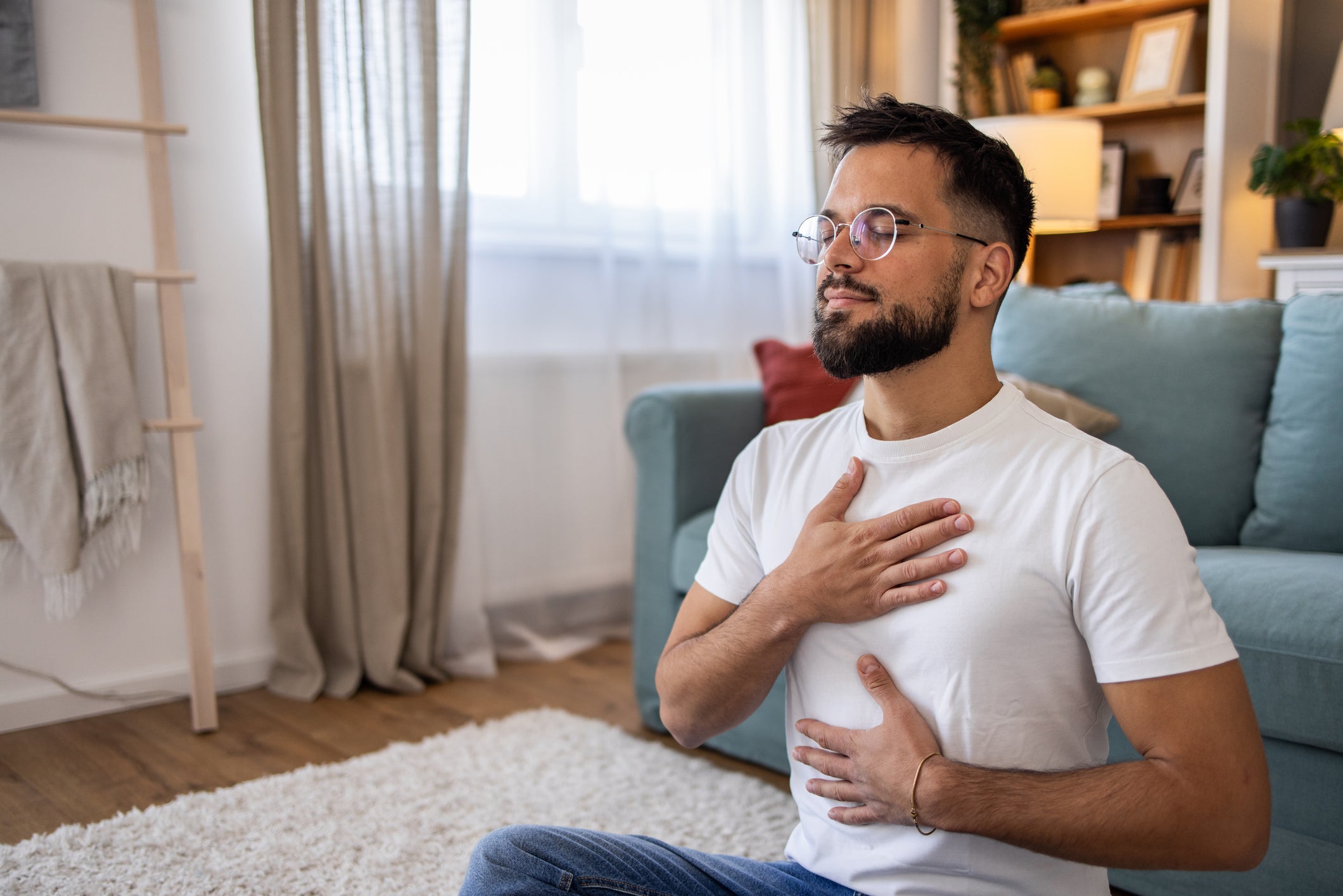 Taking a deep breath can help alleviate stress. Try breathing in through the nose and out through the mouth