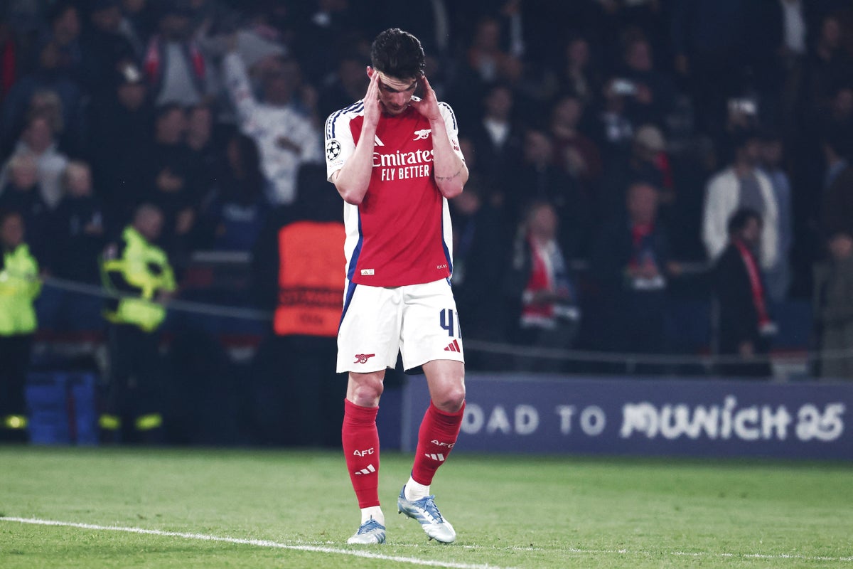 Arsenal face selection crisis as Declan Rice set to miss crucial clash with Newcastle