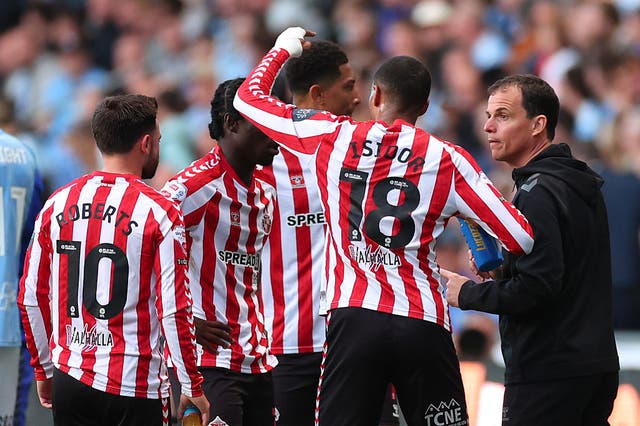 <p>Sunderland host Coventry in the second leg of their play-off semi-final tonight </p>