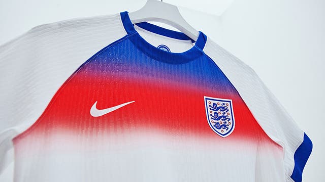 <p>The new England women’s home shirt</p>