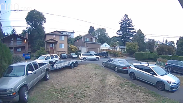 <p>Footage taken from a ring camera showing Dylan Levi Rhoads harassing a group of peacocks. Rhoads would later be sentenced to 90 months in prison after he shot at a man who asked him to stop harassing the birds</p>