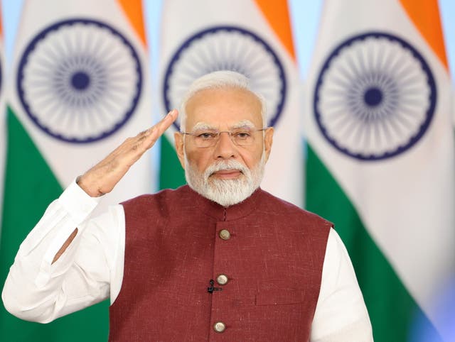 <p>Indian prime minister Narendra Modi addresses the nation</p>