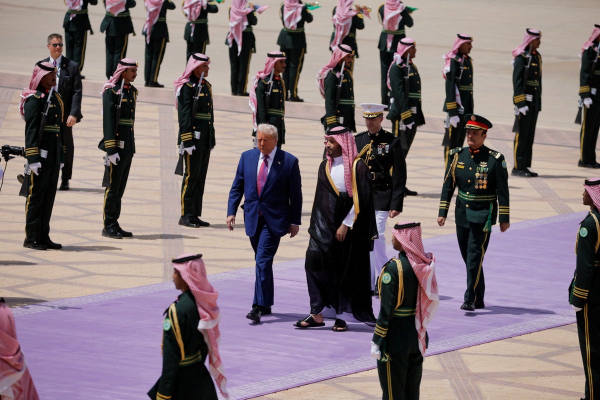 Donald Trump gets the Royal treatment in Riyadh, as he seeks it back home