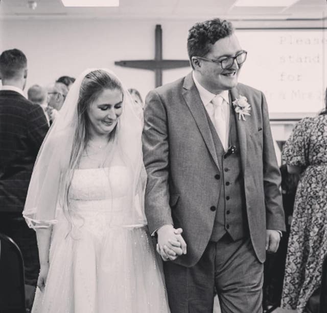 <p>Laura and Edward tied the knot in April 2024</p>