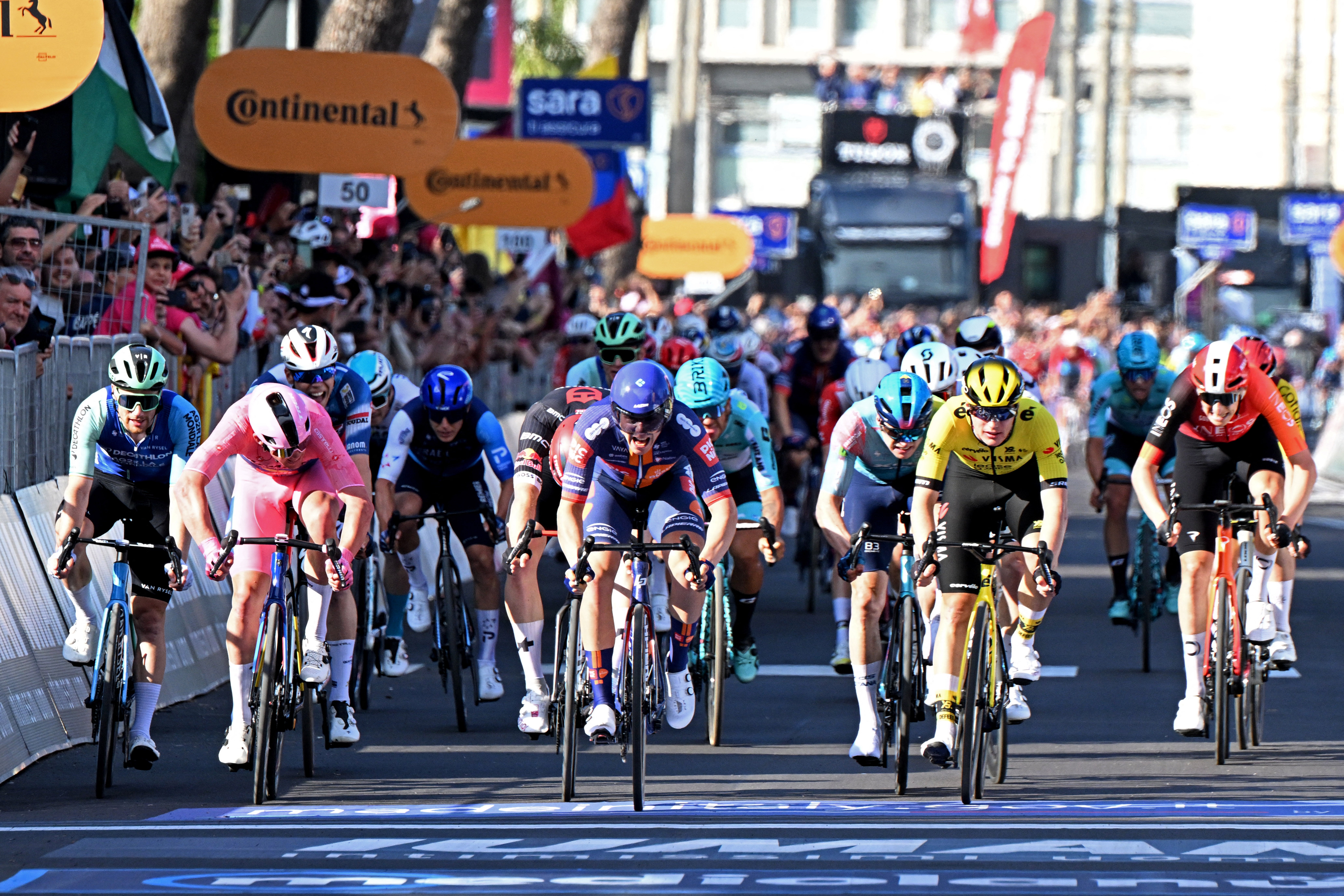 Mads Pedersen has the chance for a hat-trick of sprint wins with another day for the fast men
