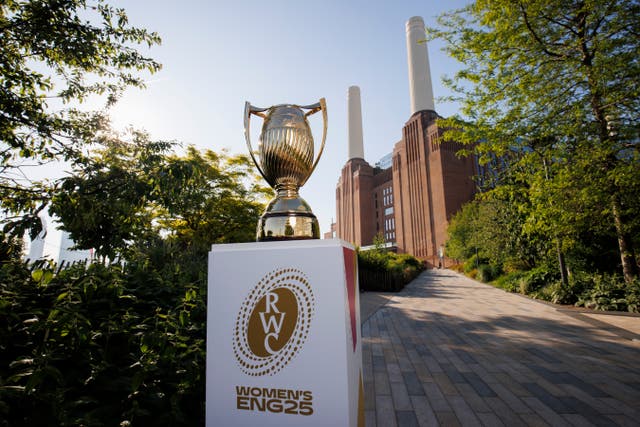 <p>A new Women’s Rugby World Cup trophy has been unveiled</p>