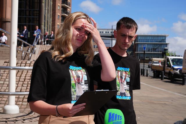 <p>Katherine Errington and Robbie York, the parents of Archie York, who died in an explosion</p>