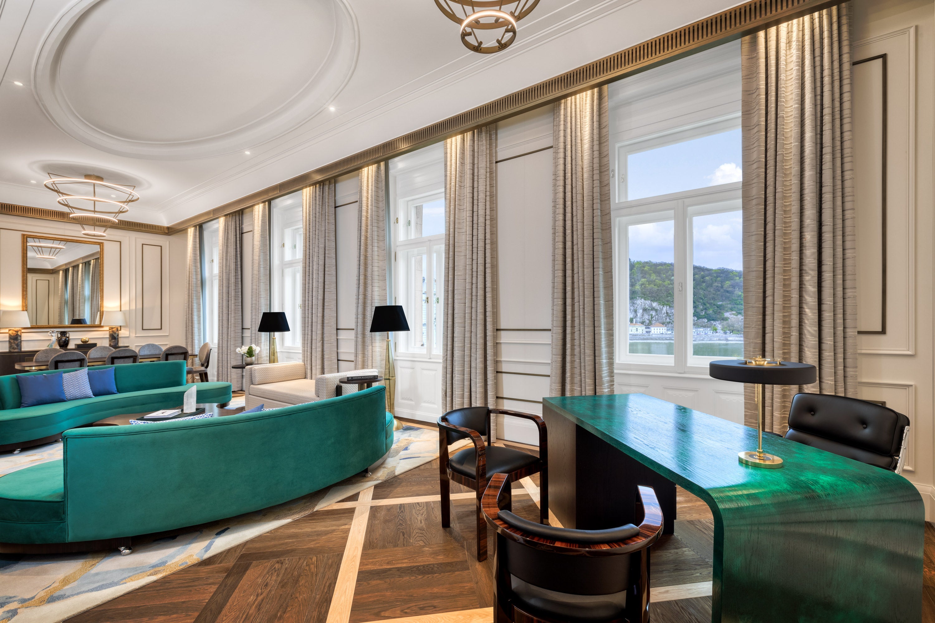 One suite takes up three entire floors in the hotel’s tower
