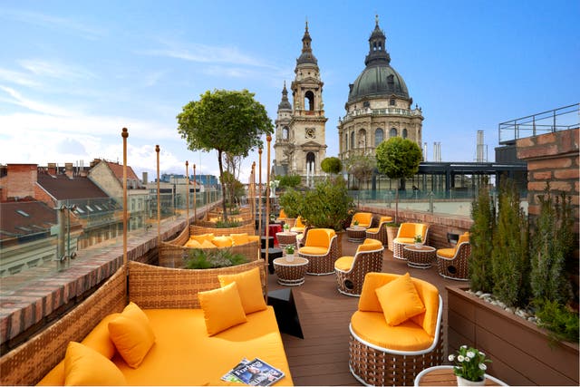 <p>Nothing beats a trip to Aria Hotel’s rooftoop for sweeping views across the city</p>