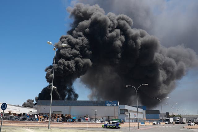 <p>Spain Industrial Explosion</p>