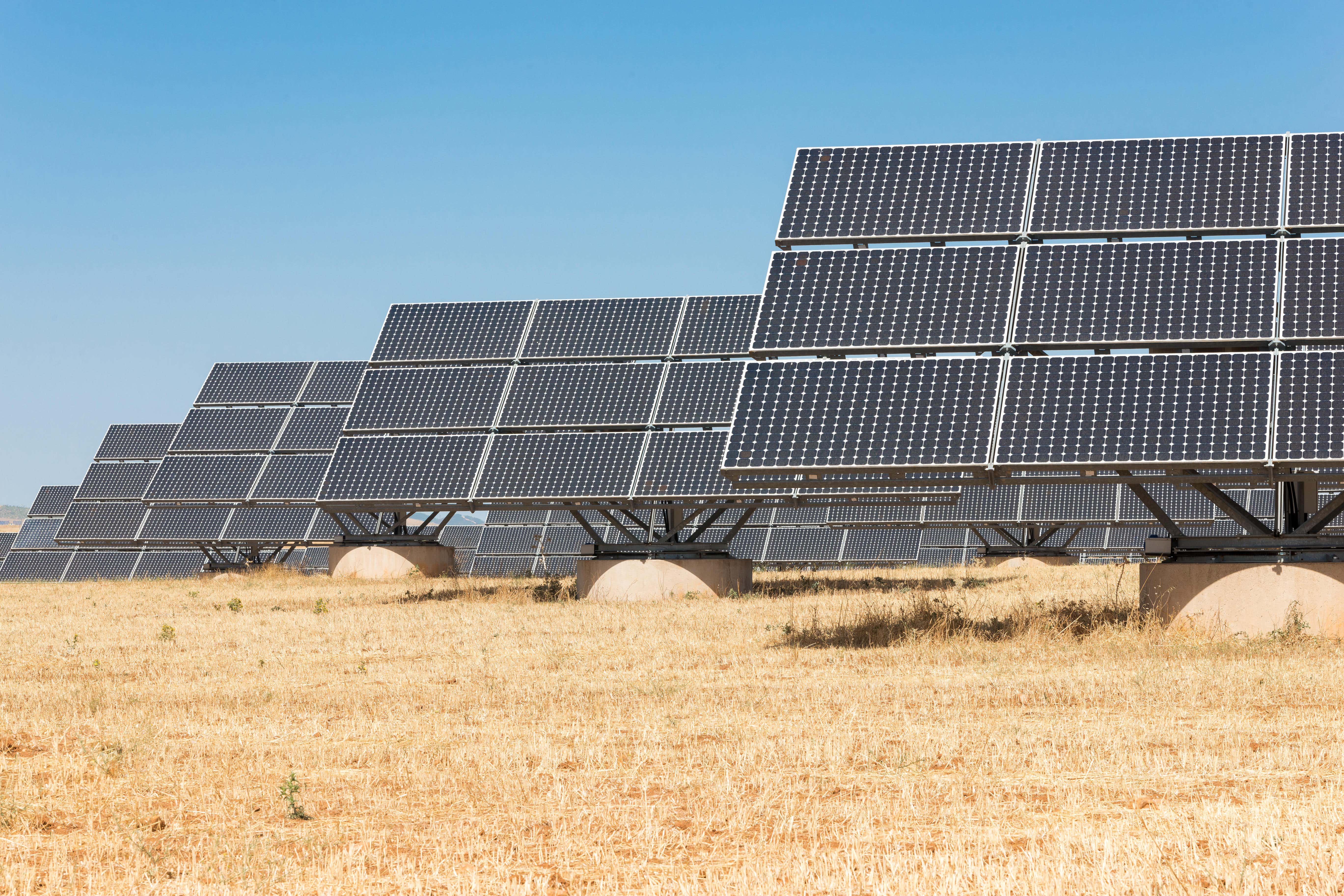 Solar panels (Alamy/PA)