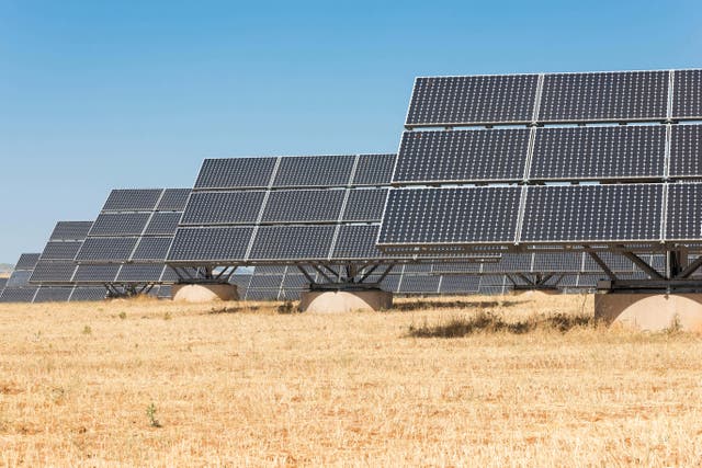 Solar panels (Alamy/PA)