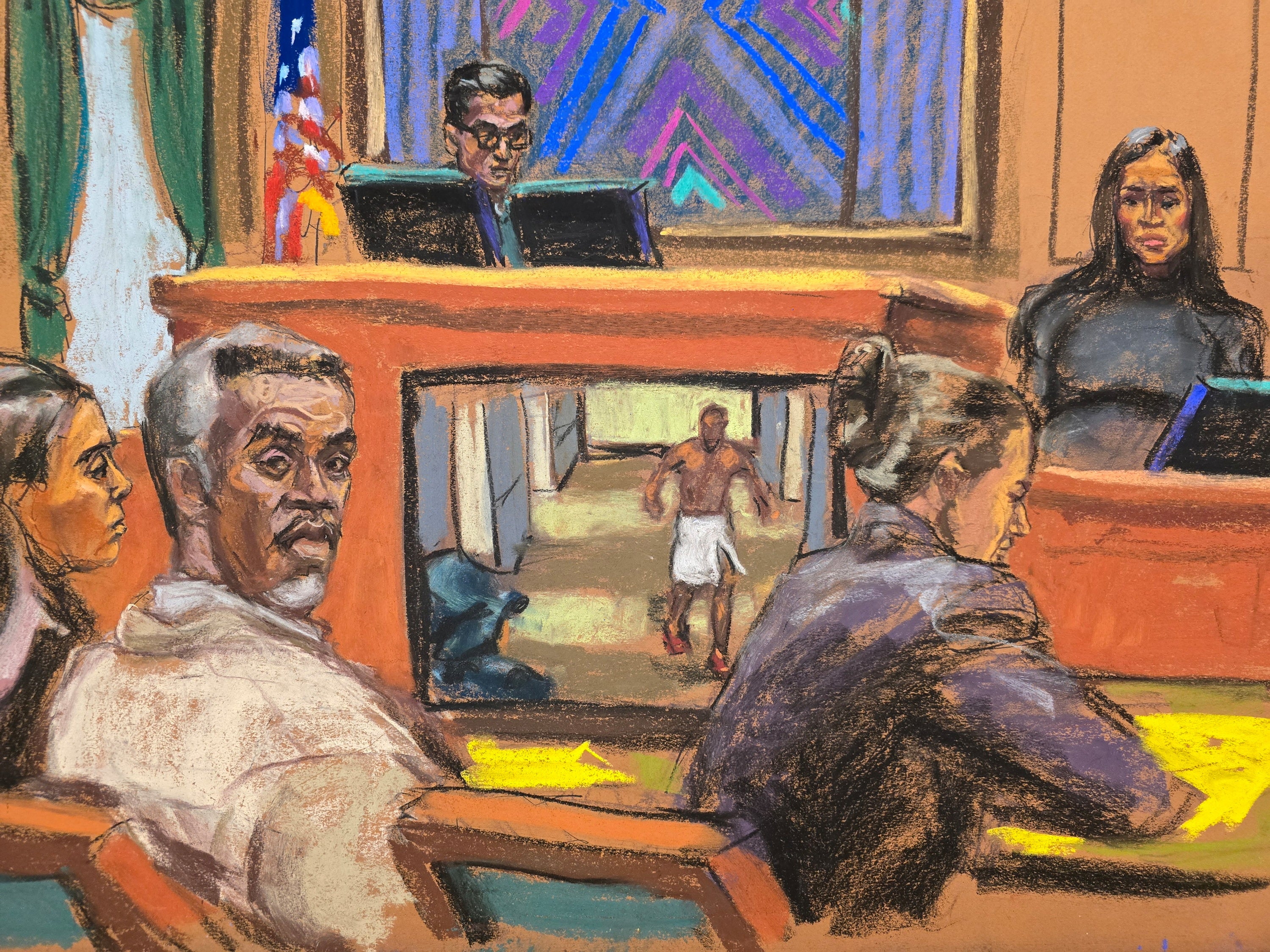 Jurors were shown the 2016 hotel security footage during testimony on Tuesday and Wednesday. Ventura detailed the injuries the now infamous event left her with