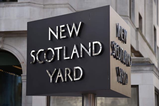 A New Scotland Yard sign outside the Curtis Green building (Kirsty O’Connor/PA)