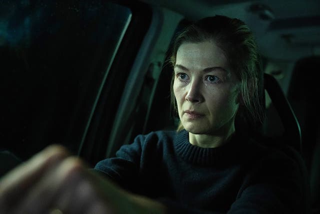<p>Drivetime: Rosamund Pike in ‘Hallow Road’</p>