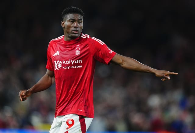 <p>Taiwo Awoniyi was placed in an induced coma after suffering an abdominal injury</p>