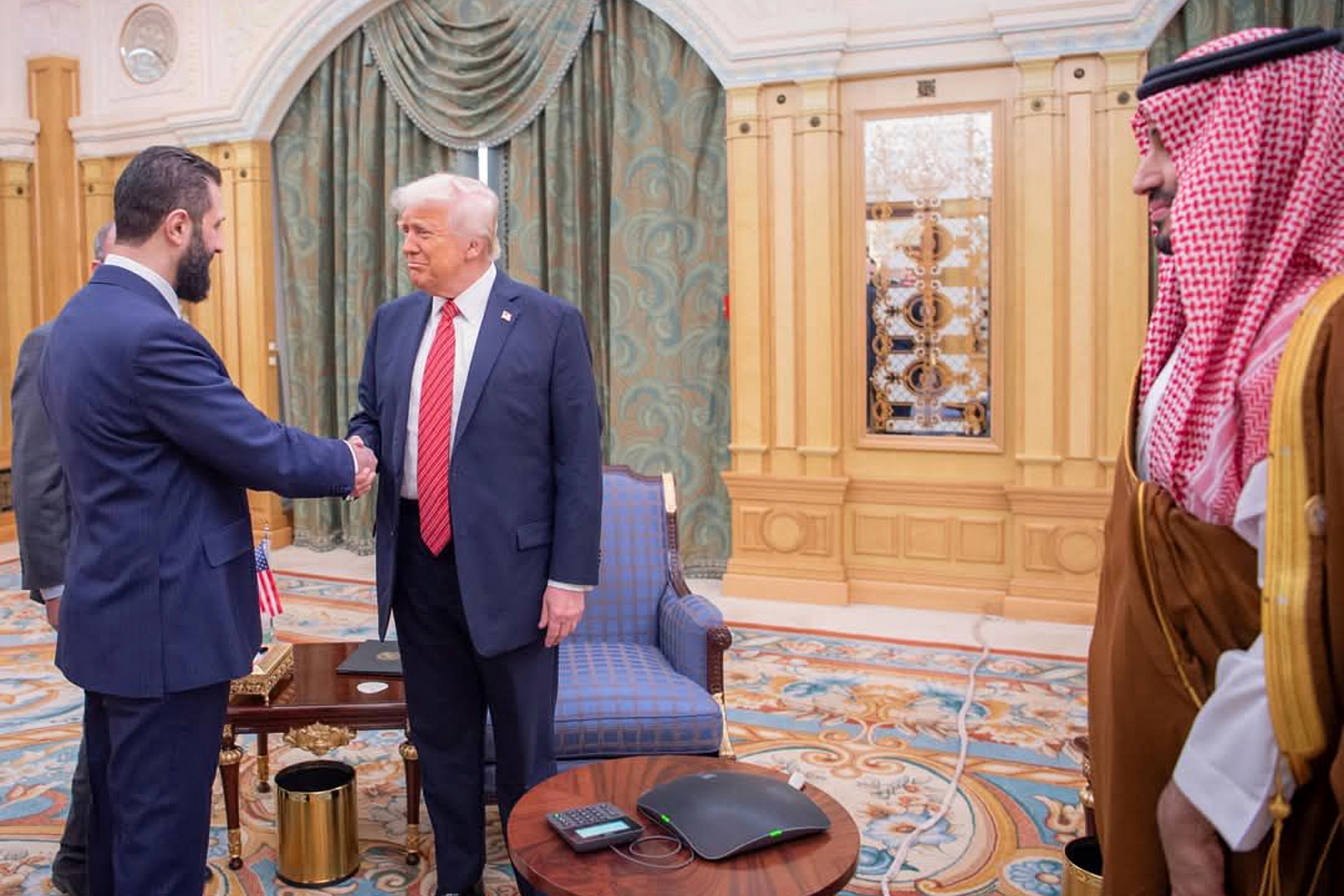 Al-Sharaa met with Trump on Wednesday morning after the US president raised sanctions in Syria