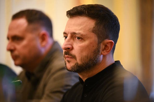 <p>Volodymyr Zelensky will be in Turkey on Thursday (Leon Neal/PA)</p>