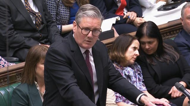 <p>Prime Minister Sir Keir Starmer  (House of Commons/UK Parliament/PA)</p>