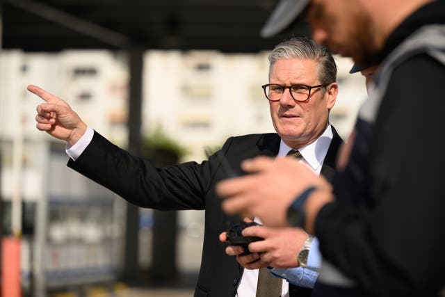 Prime Minister Sir Keir Starmer said establishing return hubs would not be a ‘silver bullet’ for halting small boat crossings (Leon Neal/PA)