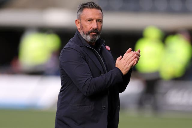 Derek McInnes has been taken out of the firing line for Kilmarnock’s final match of the season (Steve Welsh/PA)
