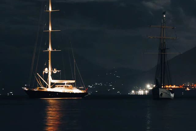 The Bayesian sank off the coast of Sicily (Fabio La Bianca/PA)
