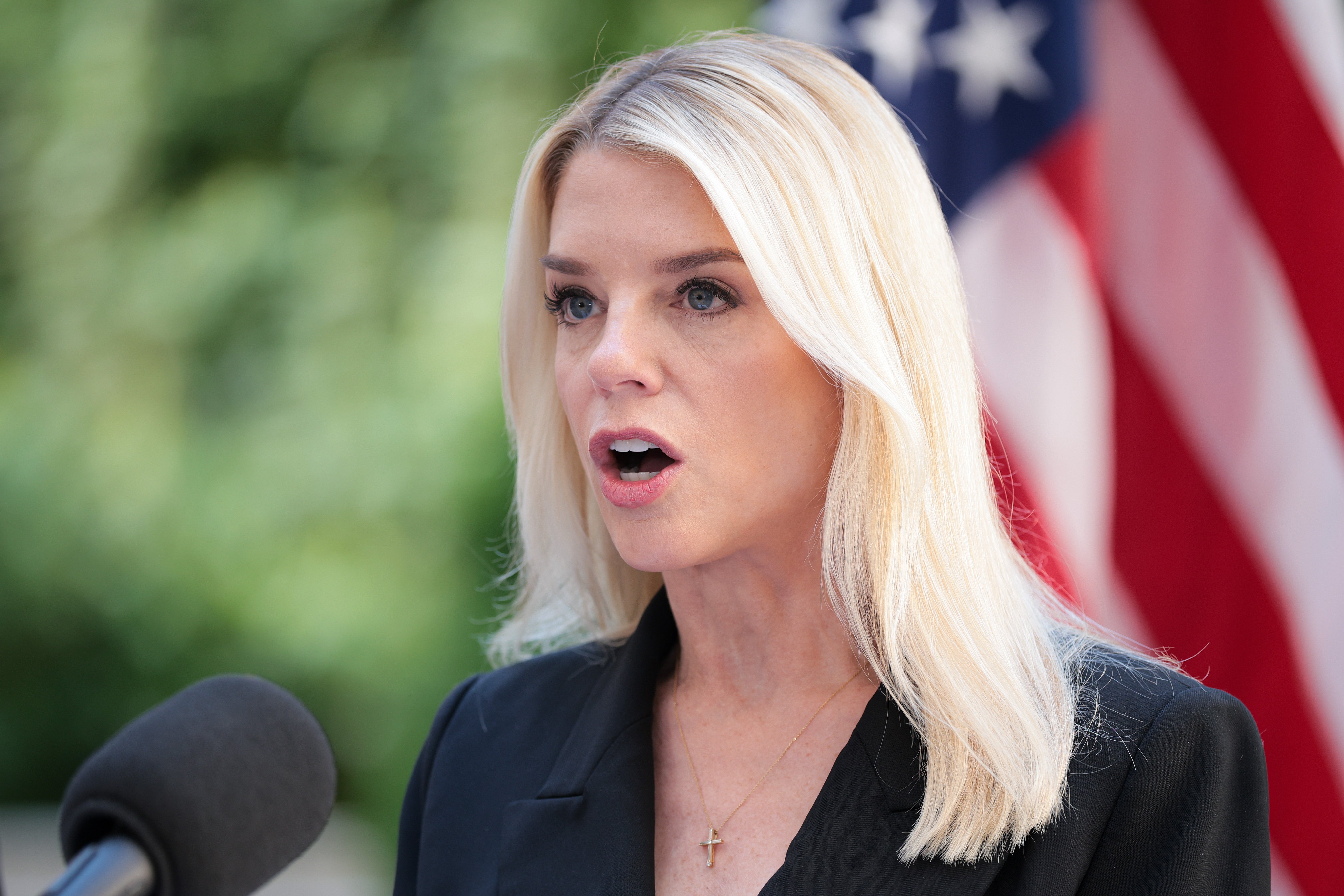 U.S. Attorney General Pam Bondi sold between $1 million and $5 million worth of shares in Trump Media per a government ethics transaction report