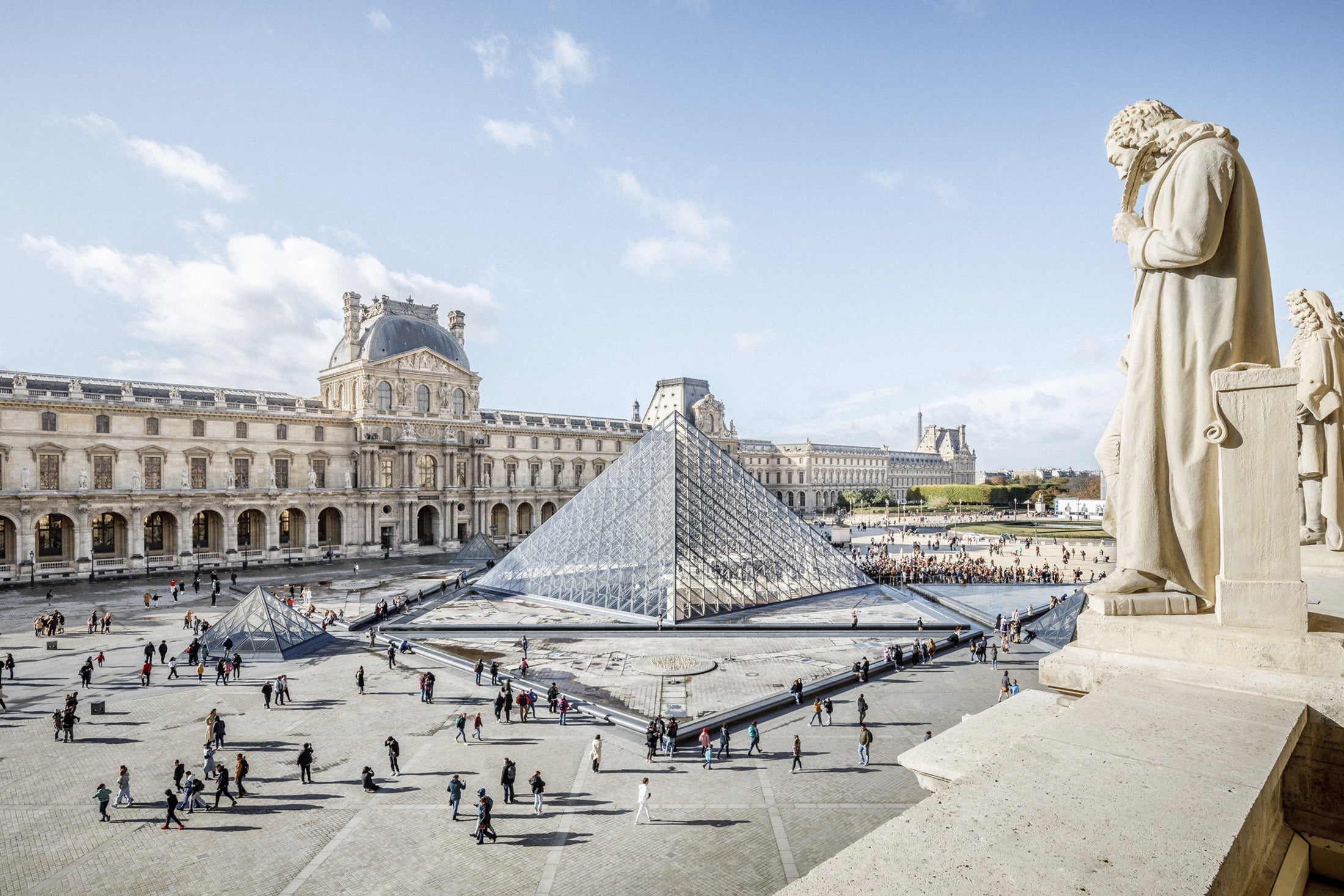 The best city in the world for culture right now is Paris, according to Time Out. Above is the city's Louvre Museum