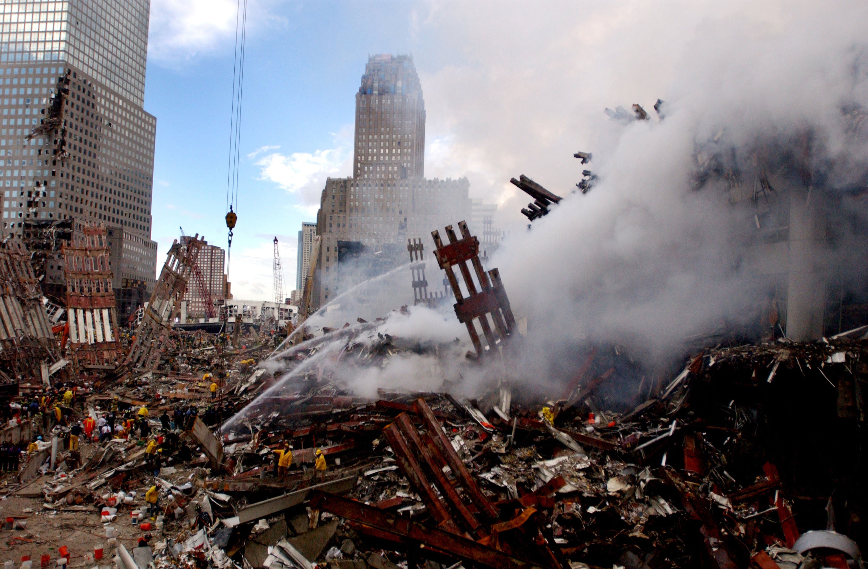 Retired firefighter Adam Lake's firehouse lost 11 men in the World Trade Center attack. He wonders how his Trump-supporting colleagues will process Trump's warm embrace this week of Saudi Arabia.