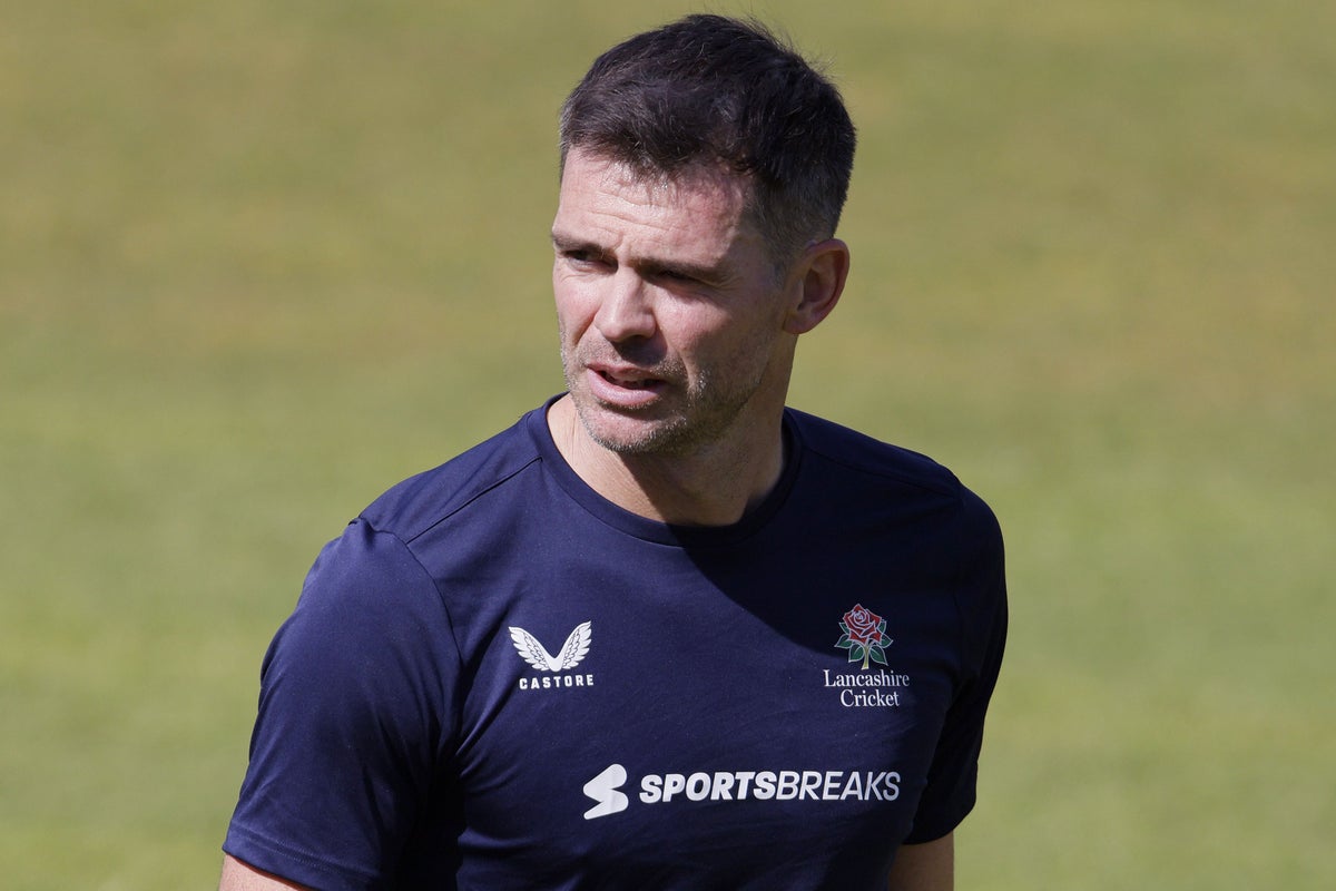 James Anderson set to make return for Lancashire against Derbyshire