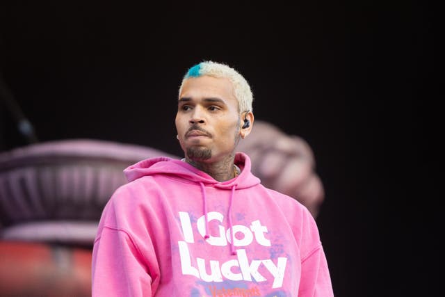 Chris Brown is being held on suspicion of grievous bodily harm, according to reports (James Manning/PA)