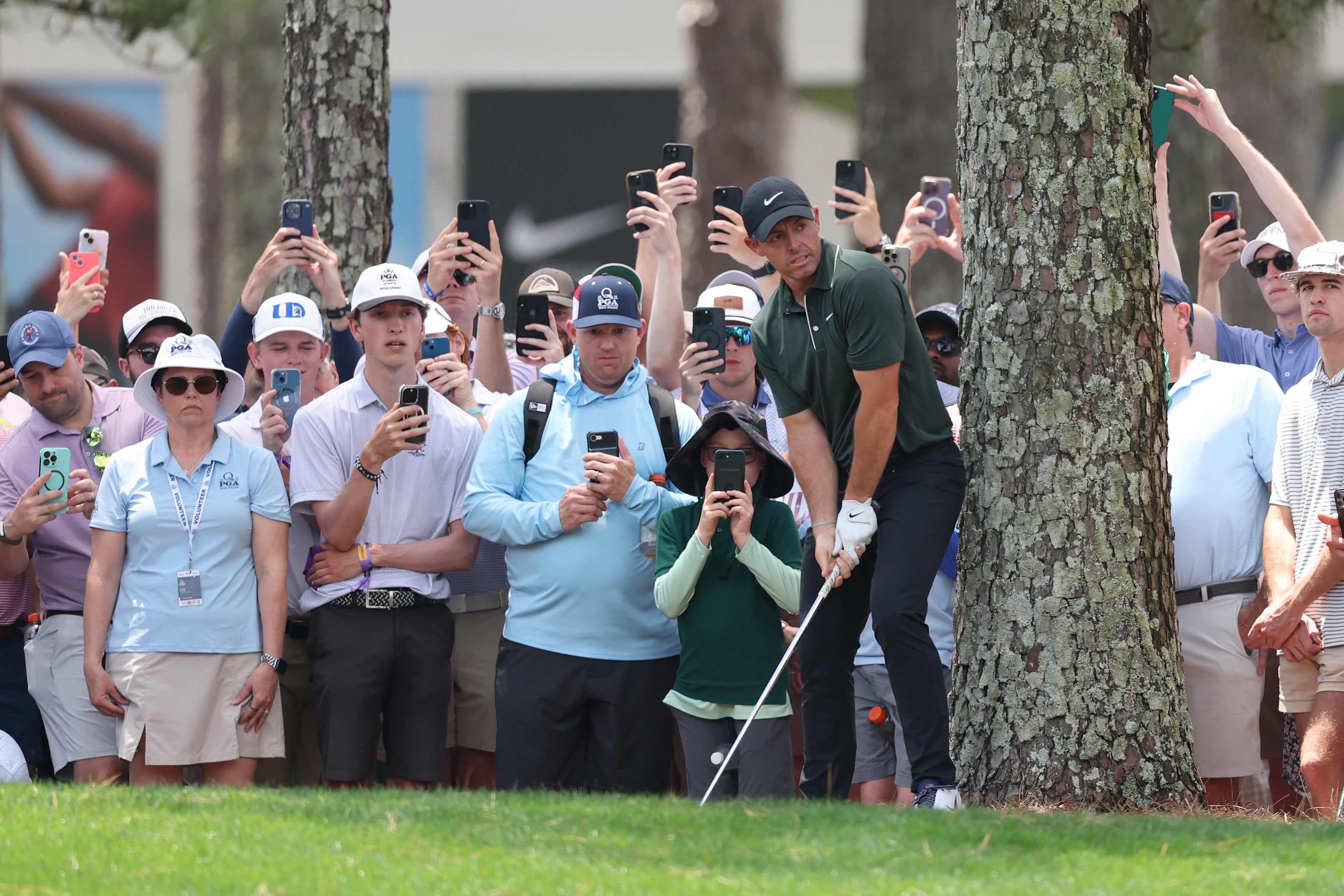 Mcilroy spent the day with it