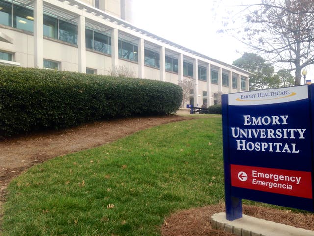<p>A Georgia woman was taken to Emory University Hospital after suffering blood clots during her pregnancy</p>