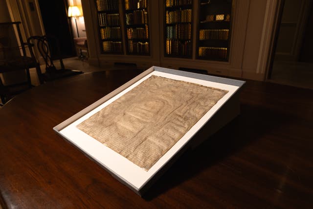 <p>The 1300 issue Magna Carta owned by Harvard Law School</p>