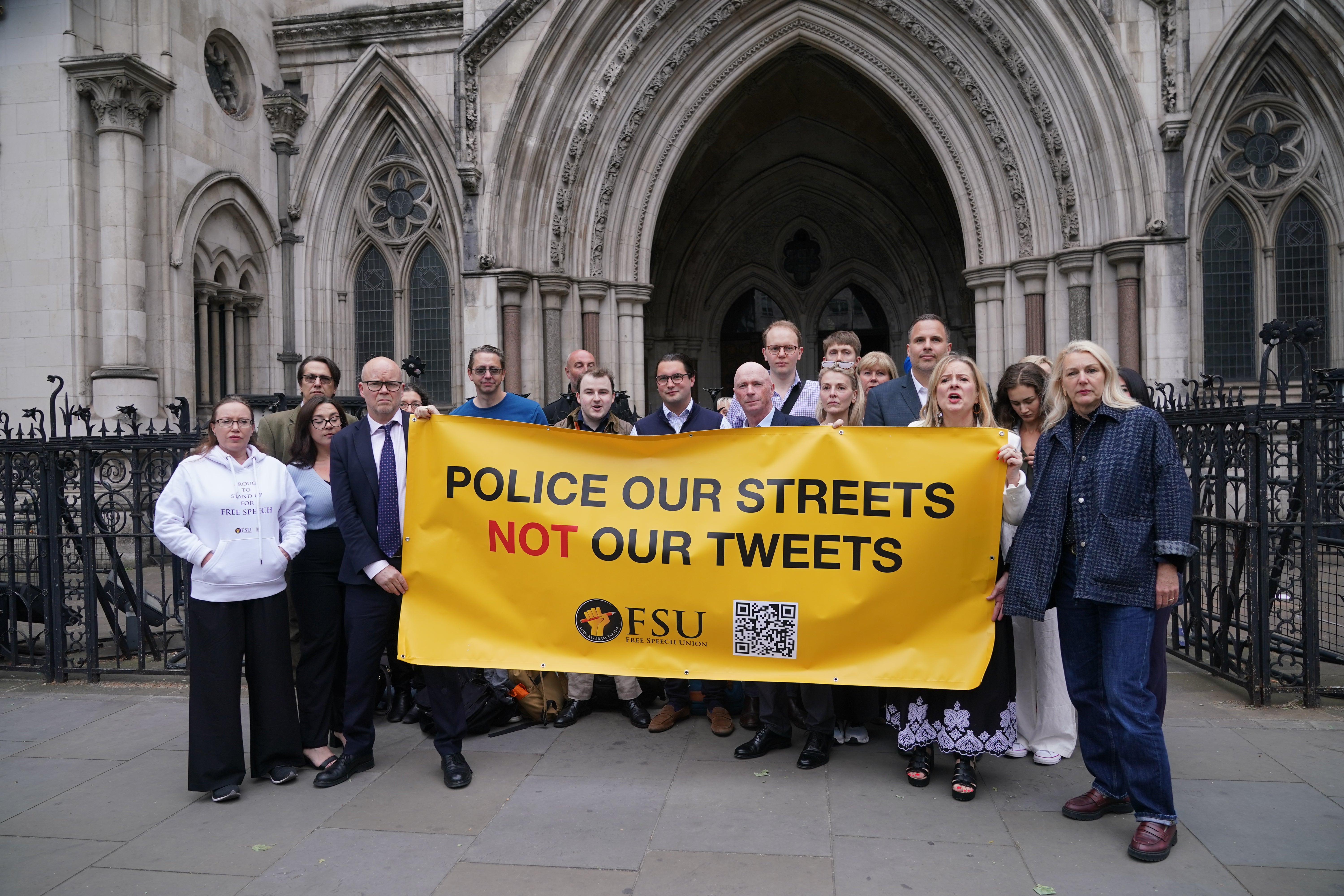 Friends and supporters of Lucy Connolly showed their support at the hearing